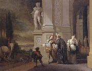 Jan Weenix The Departure of the prodigal son painting
